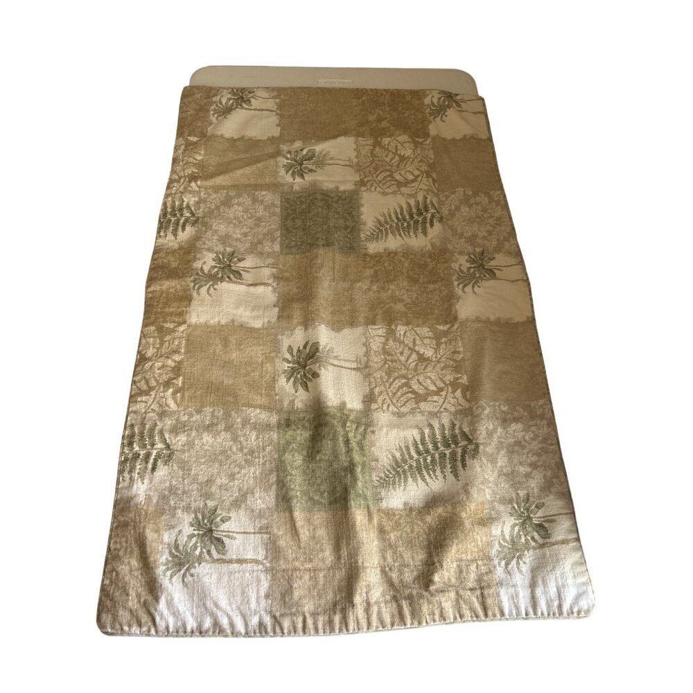 Vintage Dan River 100% Cotton Botanical Print Pillow Shams Set Of 2 Made In USA
